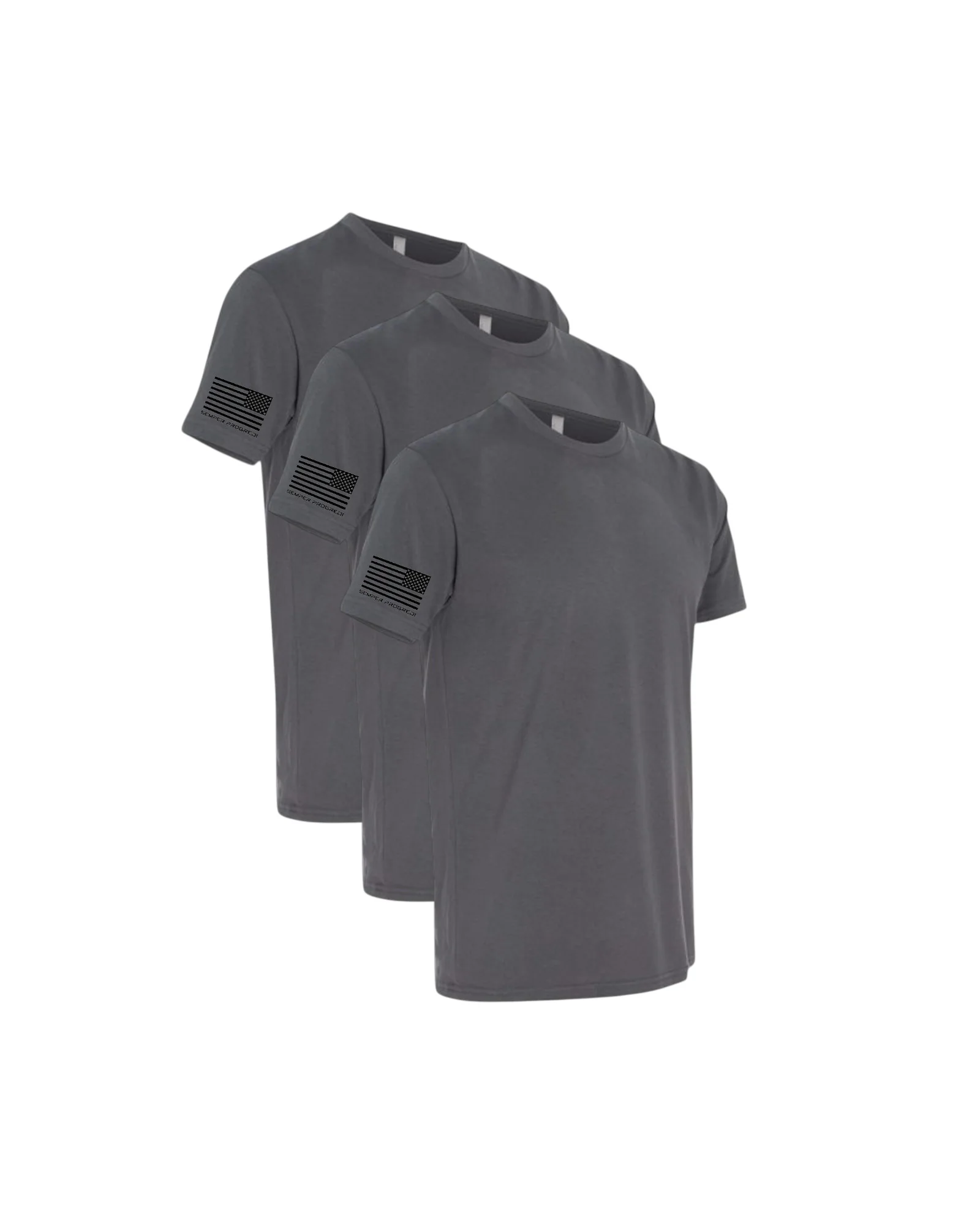 NEXT LEVEL 3 PACK SEMPER PROGREDI REV FLAG SHIRT-6410  ** FREE PVC PATCH - Image 3