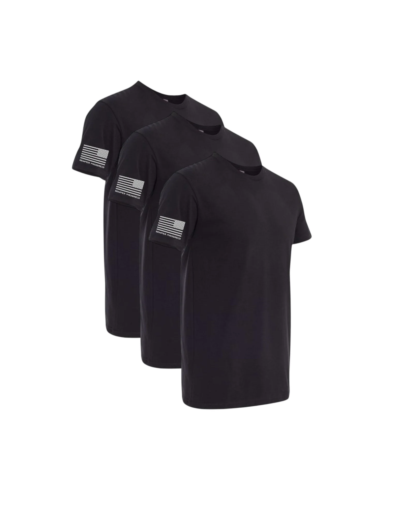 NEXT LEVEL 3 PACK SEMPER PROGREDI REV FLAG SHIRT-6410  ** FREE PVC PATCH - Image 4
