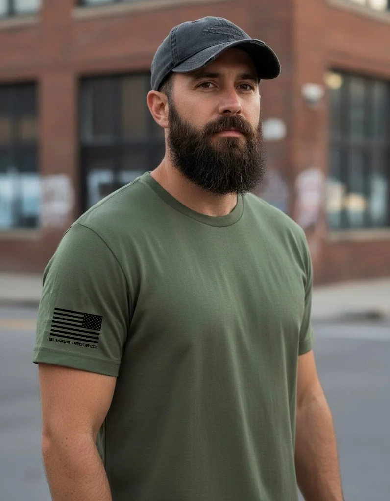 NEXT LEVEL 3 PACK SEMPER PROGREDI REV FLAG SHIRT-6410  ** FREE PVC PATCH - Image 5