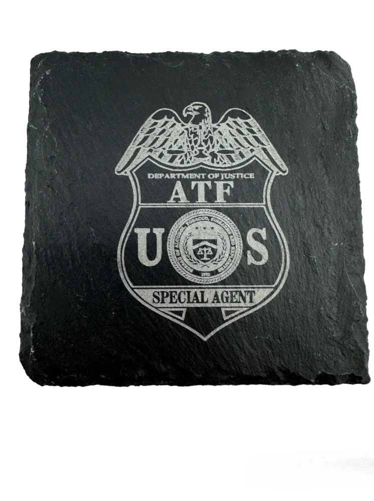 4X4 SQUARE SLATE COASTER LASER ENGRAVED - Image 3