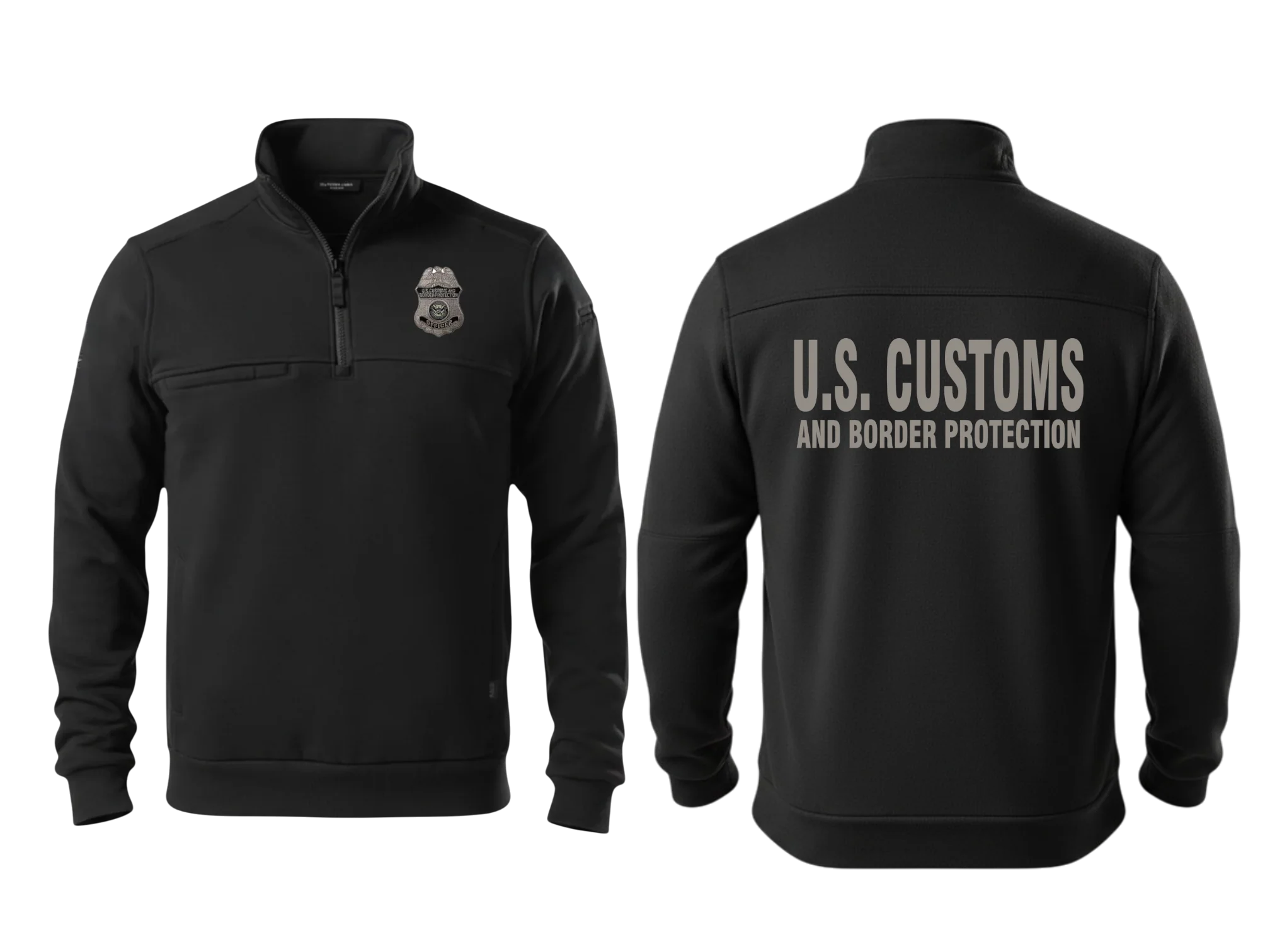 5.11 CBP OFFICER JOB SHIRT 1/4 ZIP 2.0-72534-BLACK - Image 6