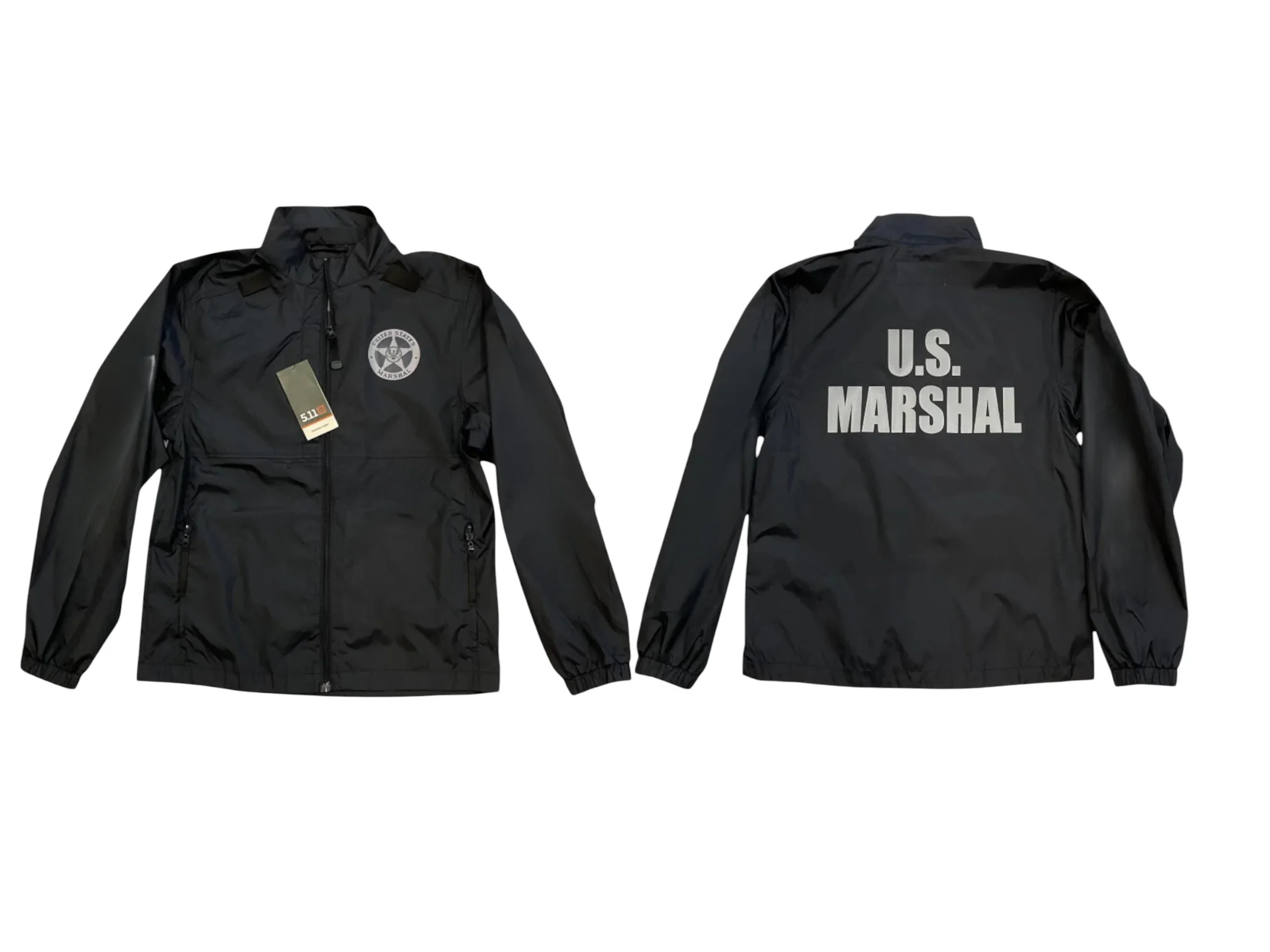 5.11 USMS PACKABLE RAID JACKET-48035-NO SLEEVE PRINT