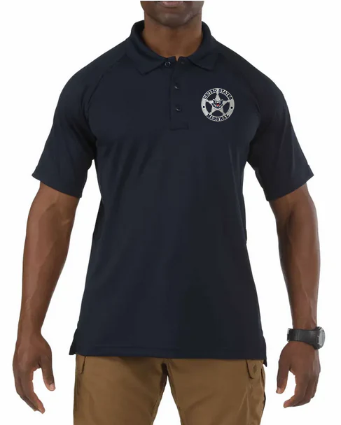 5.11 USMS STAR SILVER PERFORMANCE POLO SHORT SLEEVE - Image 3