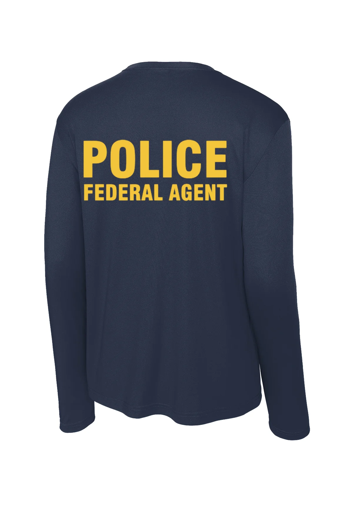 AF OSI RAID WICKING LONG SLEEVE T-SHIRT NAVY BLUE/GOLD INK-ST350LS - Image 3