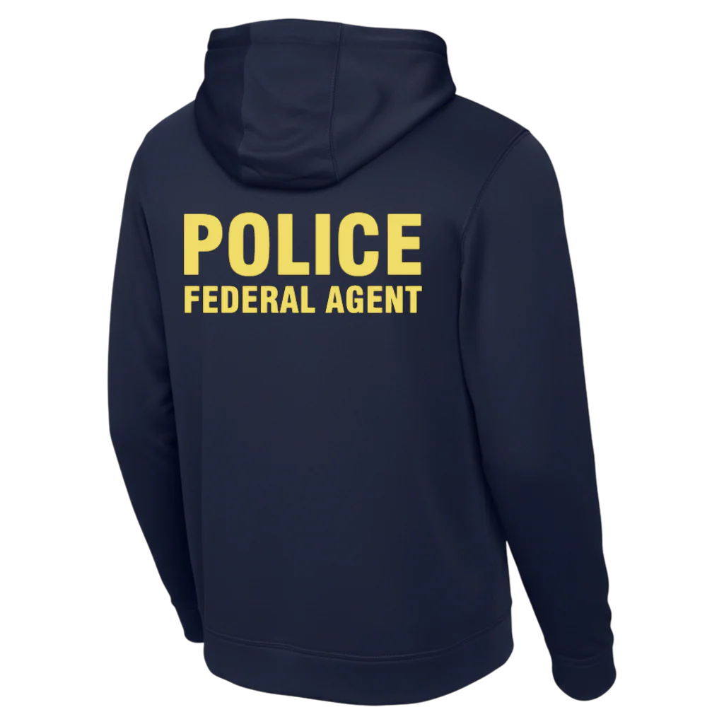 AF OSI RAID SPORT-TEK SPORT-WICK HOODED PULLOVER F244-NAVY/GOLD INK - Image 3