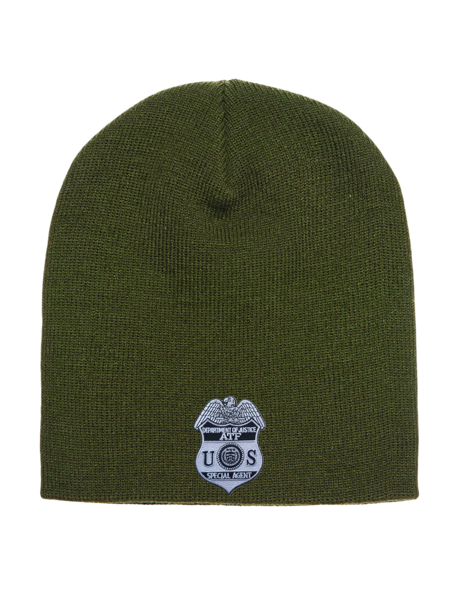 ATF SPECIAL AGENT BADGE SKULL KNIT BEANIE - Image 10
