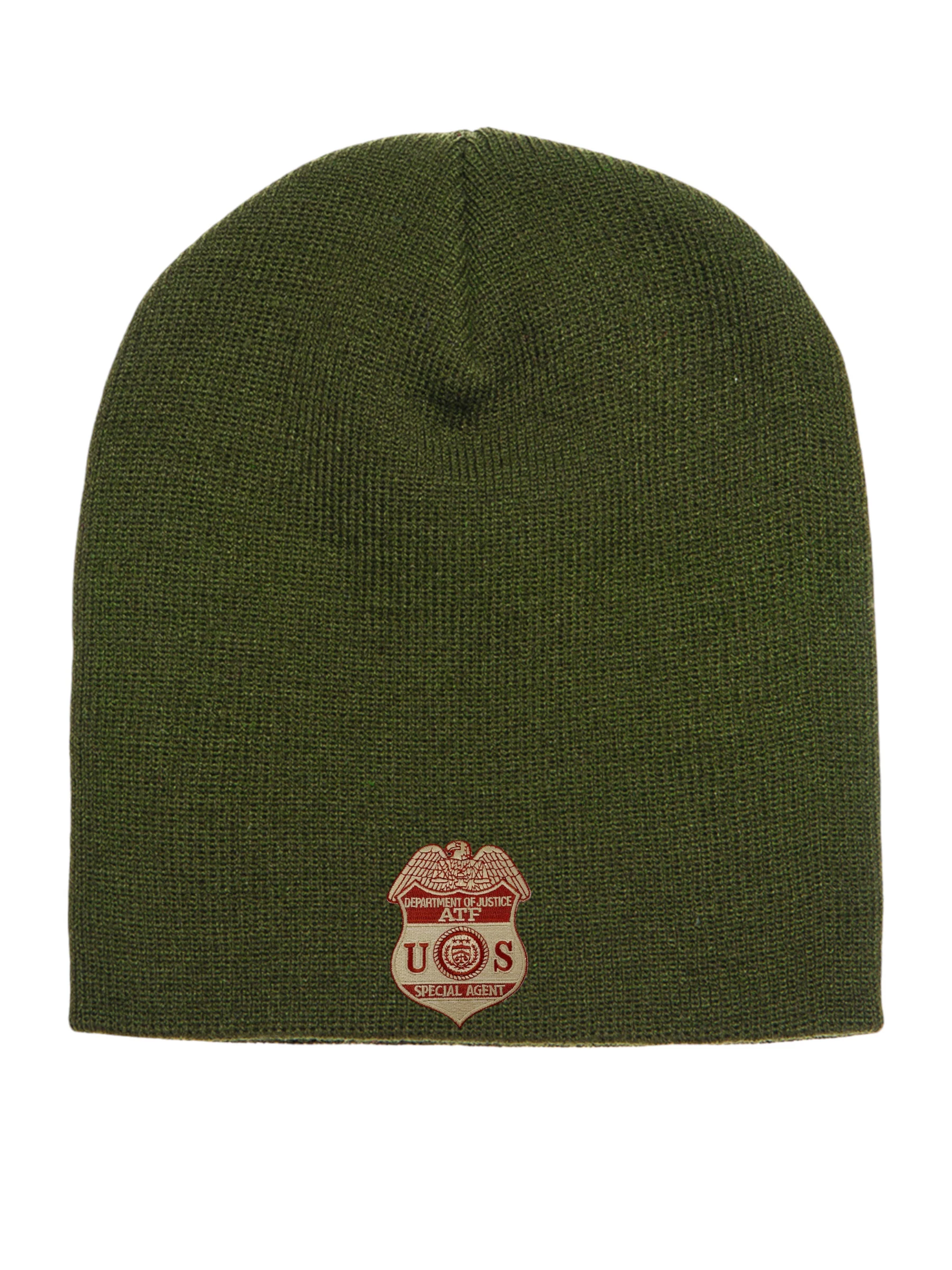 ATF SPECIAL AGENT BADGE SKULL KNIT BEANIE - Image 12