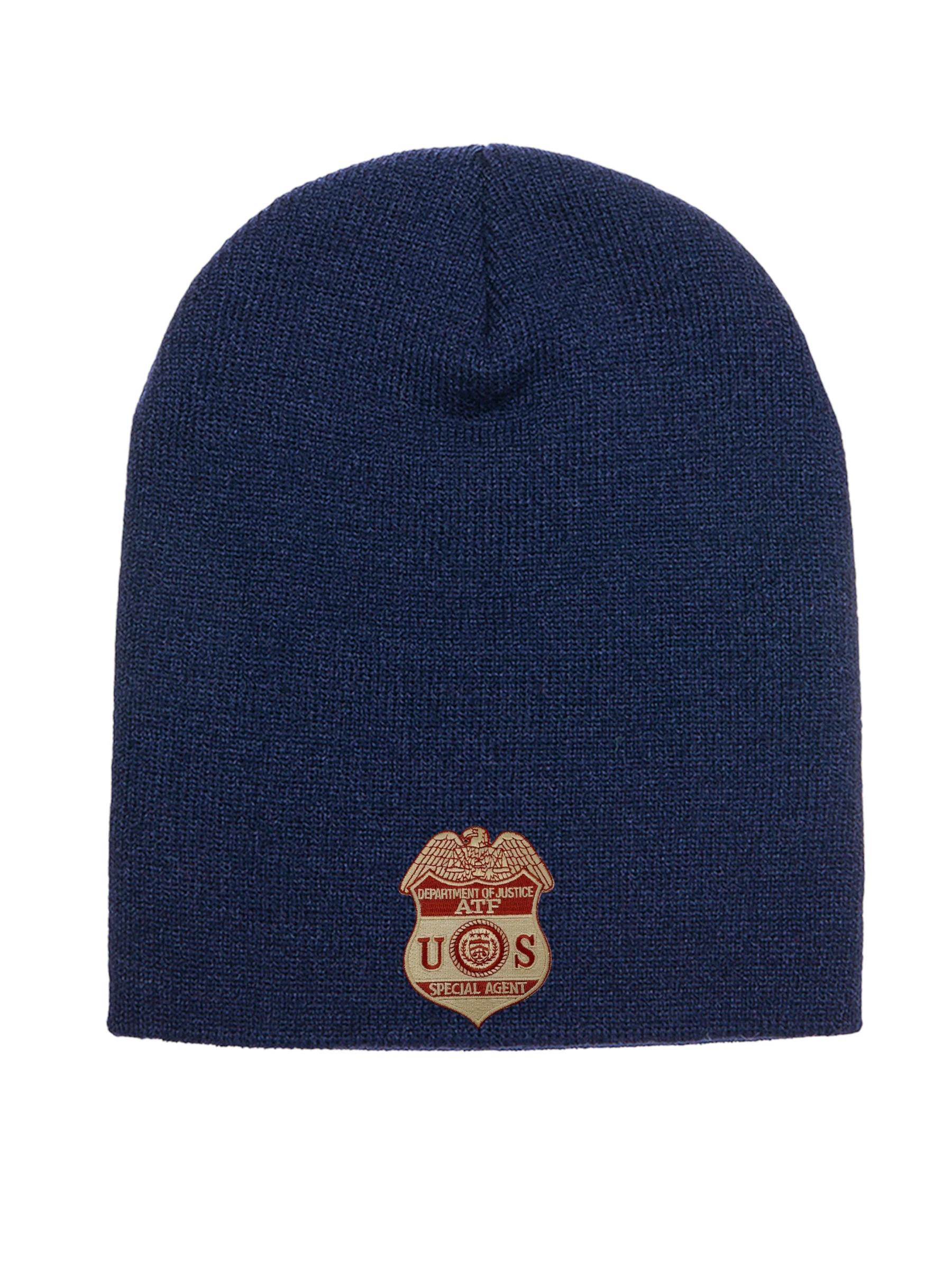 ATF SPECIAL AGENT BADGE SKULL KNIT BEANIE - Image 4