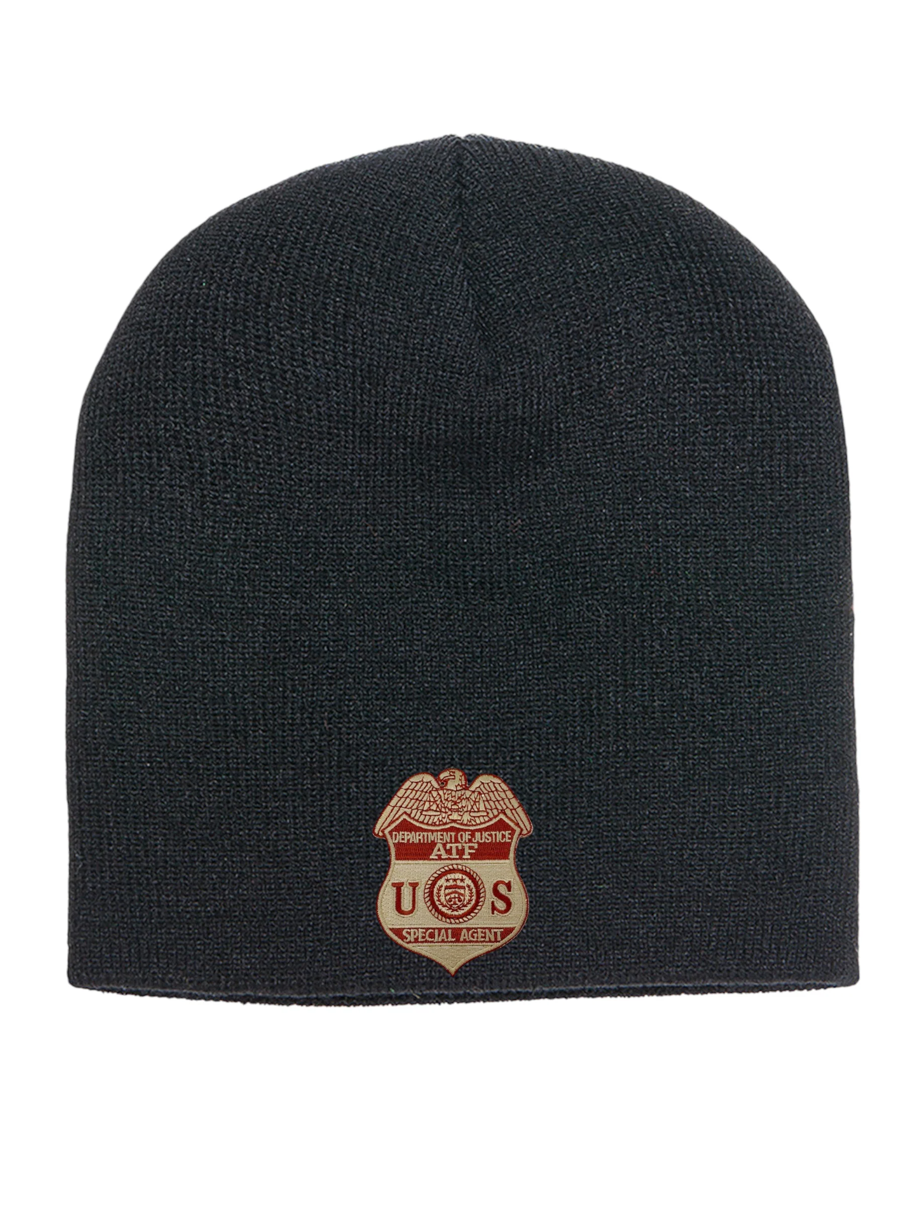 ATF SPECIAL AGENT BADGE SKULL KNIT BEANIE - Image 8
