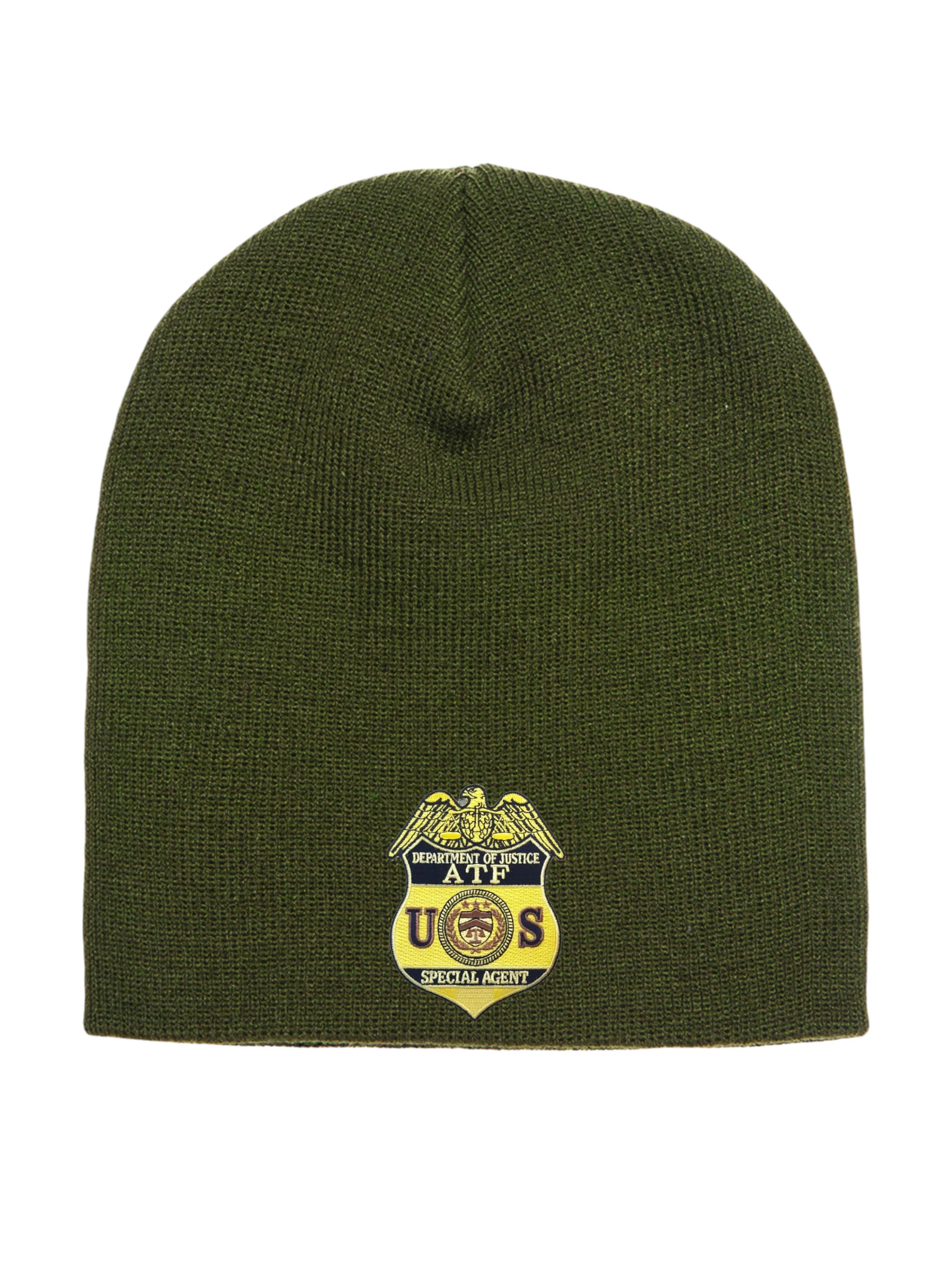 ATF SPECIAL AGENT BADGE SKULL KNIT BEANIE - Image 9