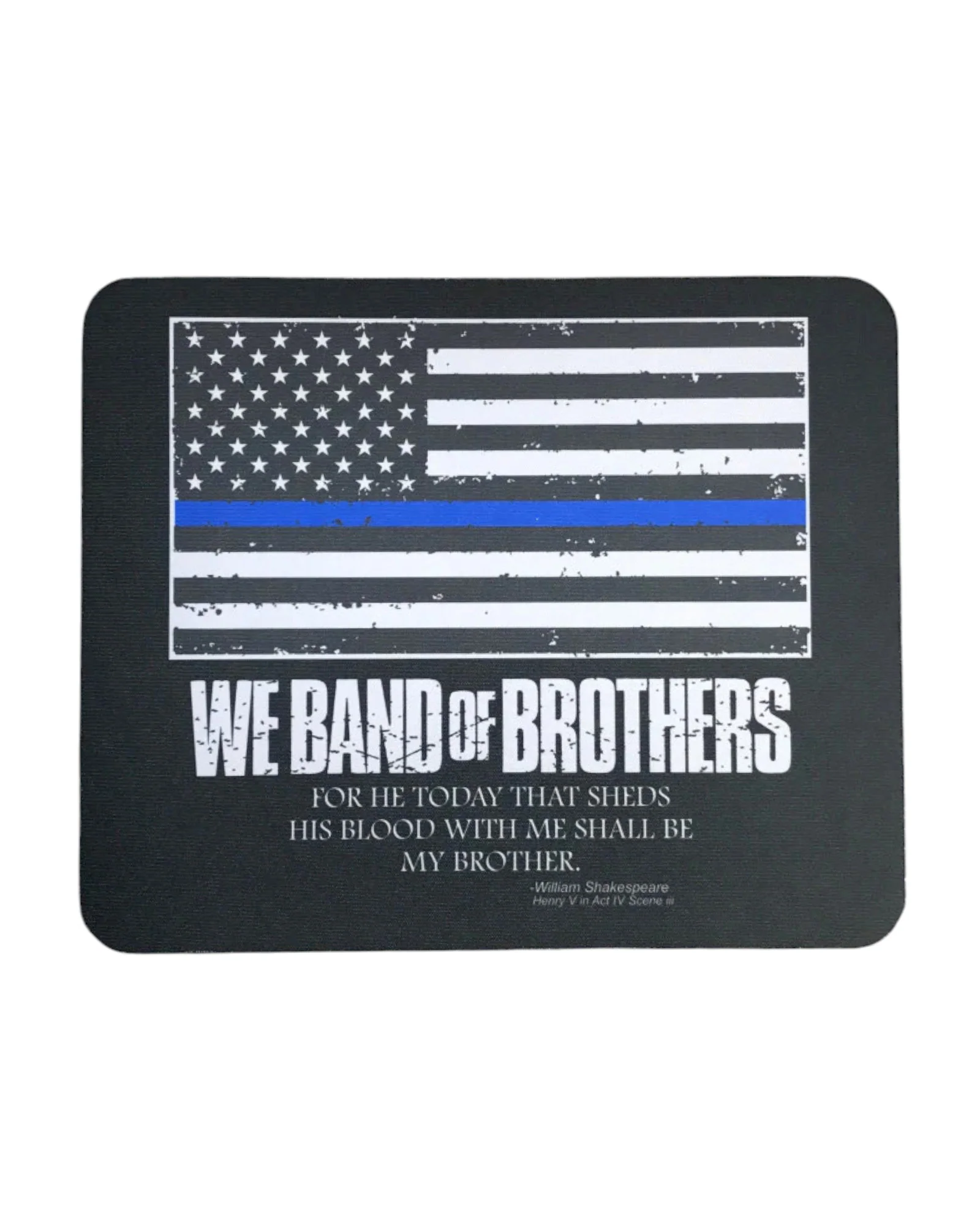 BAND OF BROTHERS BLUE LINE FLAG MOUSE PAD