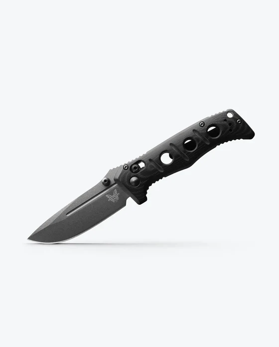 BENCMADE Mini Adamas® | Black G10 | Drop-point