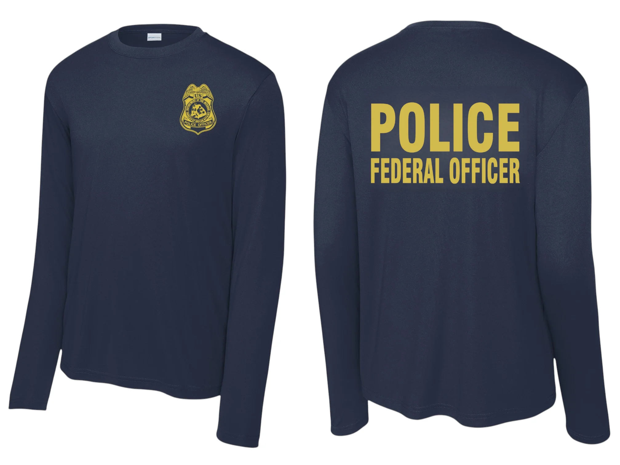 BIA POLICE OFFICER RAID T-SHIRT-ST350LS - Image 3