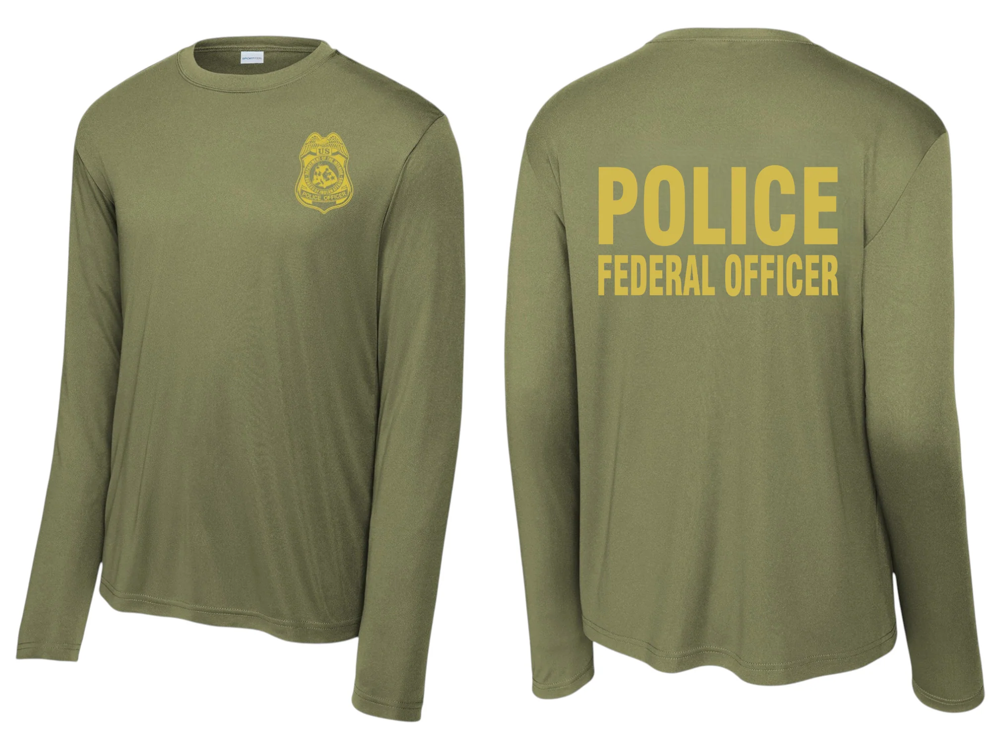 BIA POLICE OFFICER RAID T-SHIRT-ST350LS - Image 4