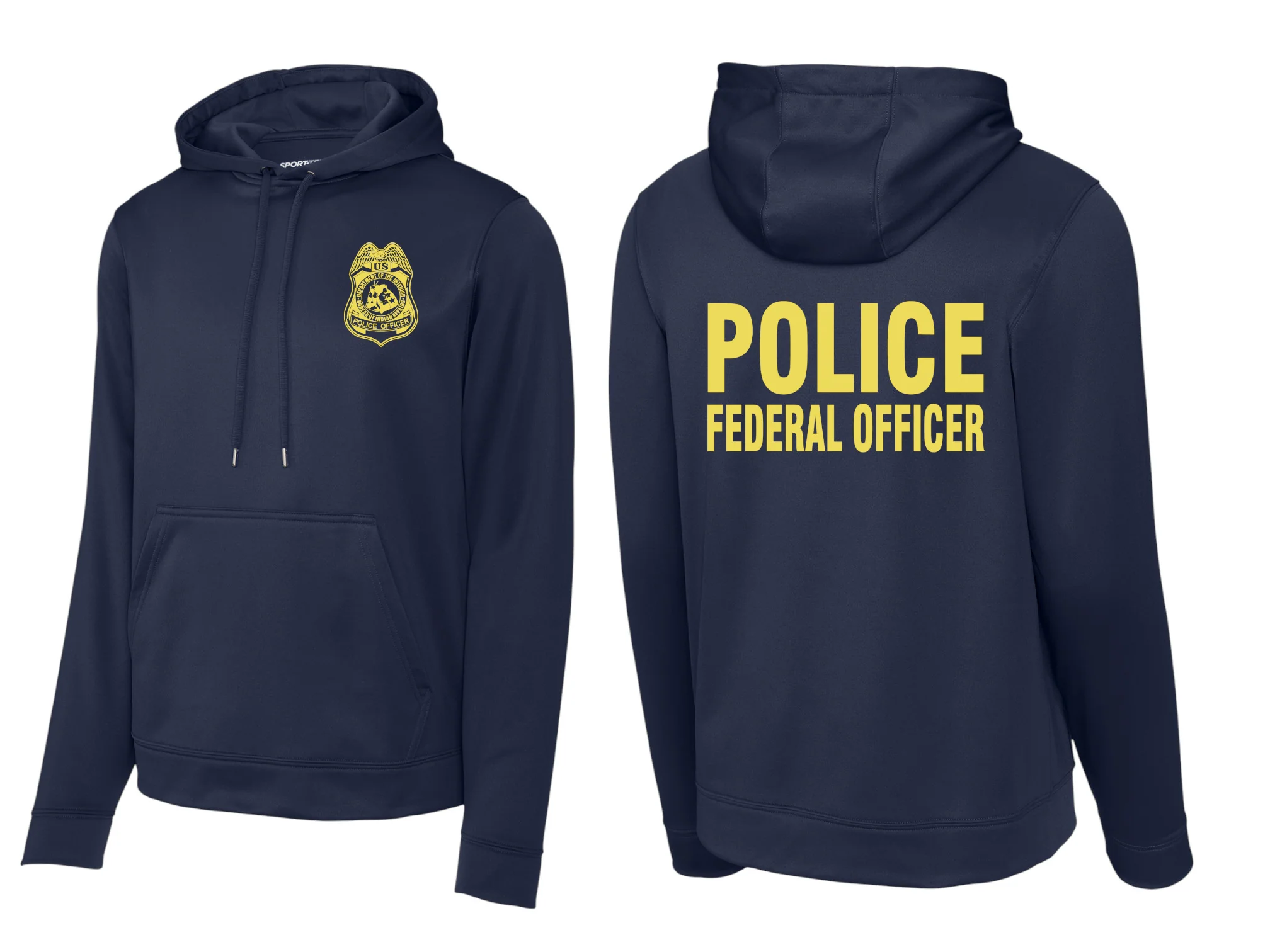 BIA POLICE OFFICER RAID WICKING HOODIE-F244 - Image 3