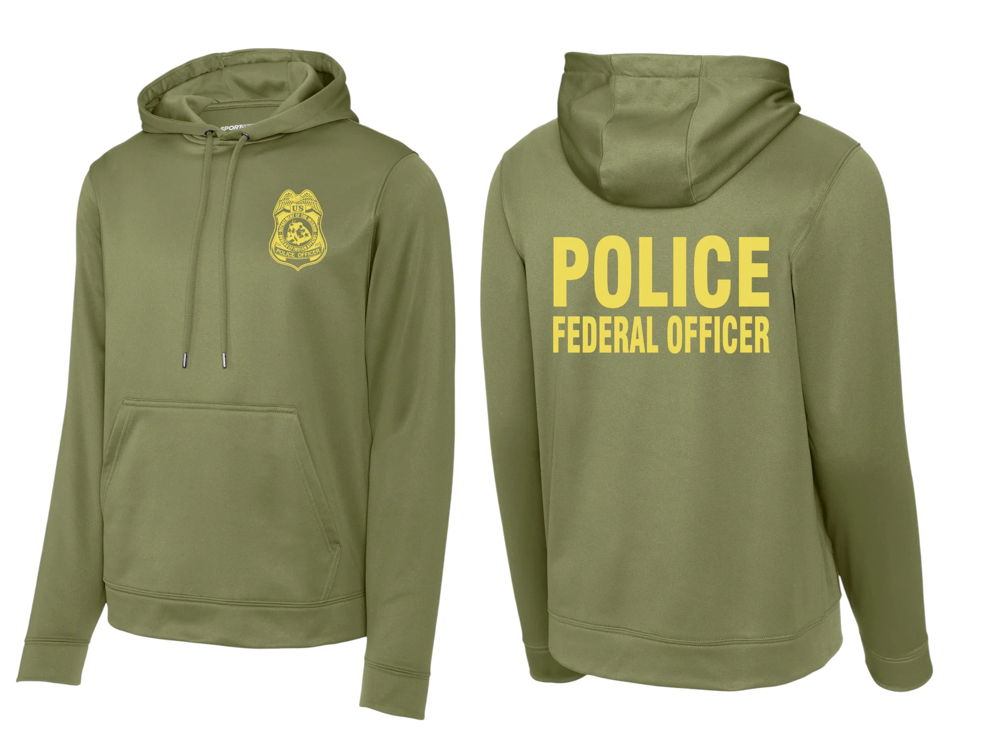 BIA POLICE OFFICER RAID WICKING HOODIE-F244 - Image 4
