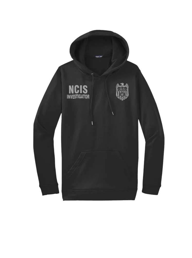 NCIS INVESTIGATOR WICKING HOODIE IN GREY INK-F244 - Image 2