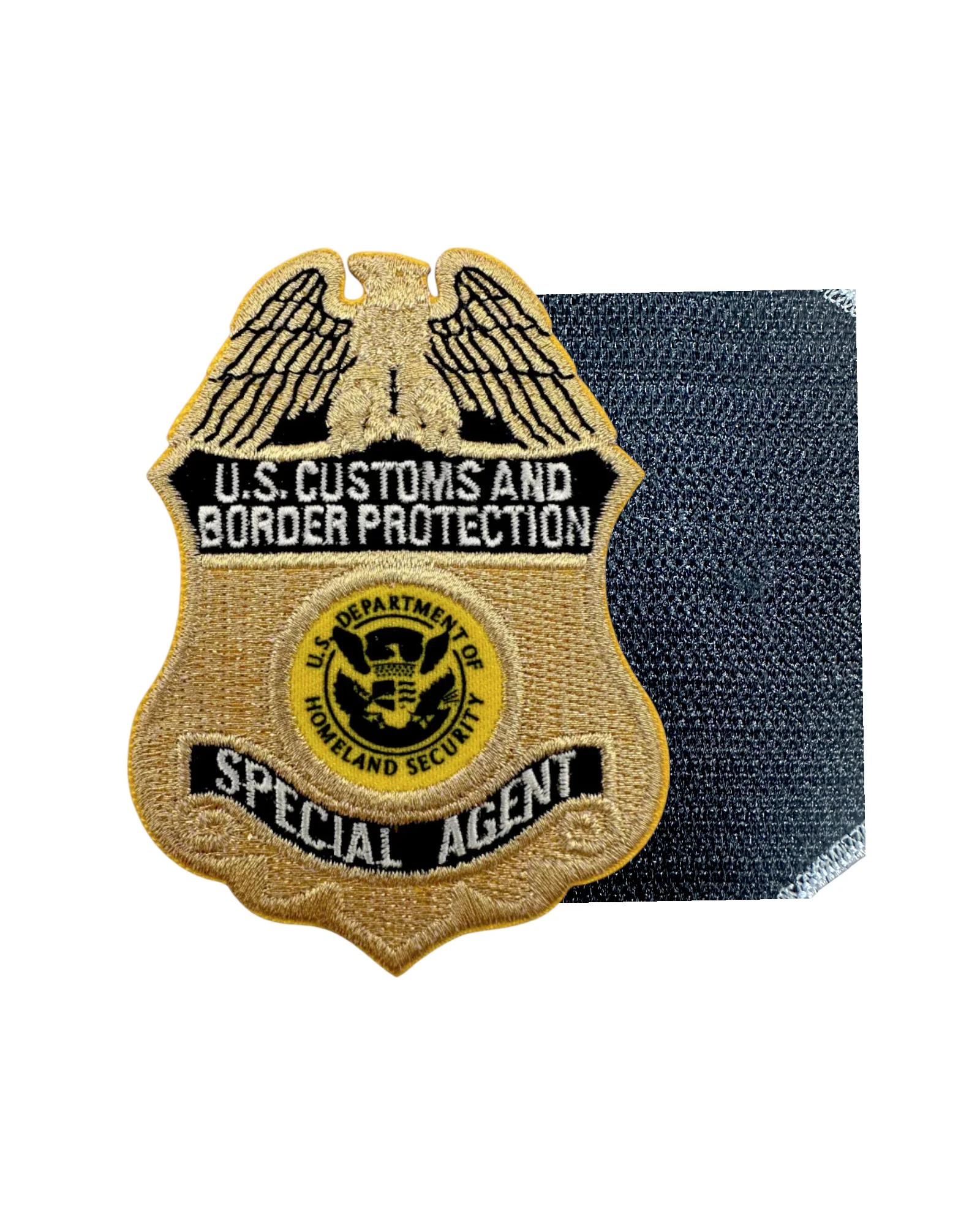 CBP SPECIAL AGENT METALLIC GOLD BADGE PATCH - Image 3