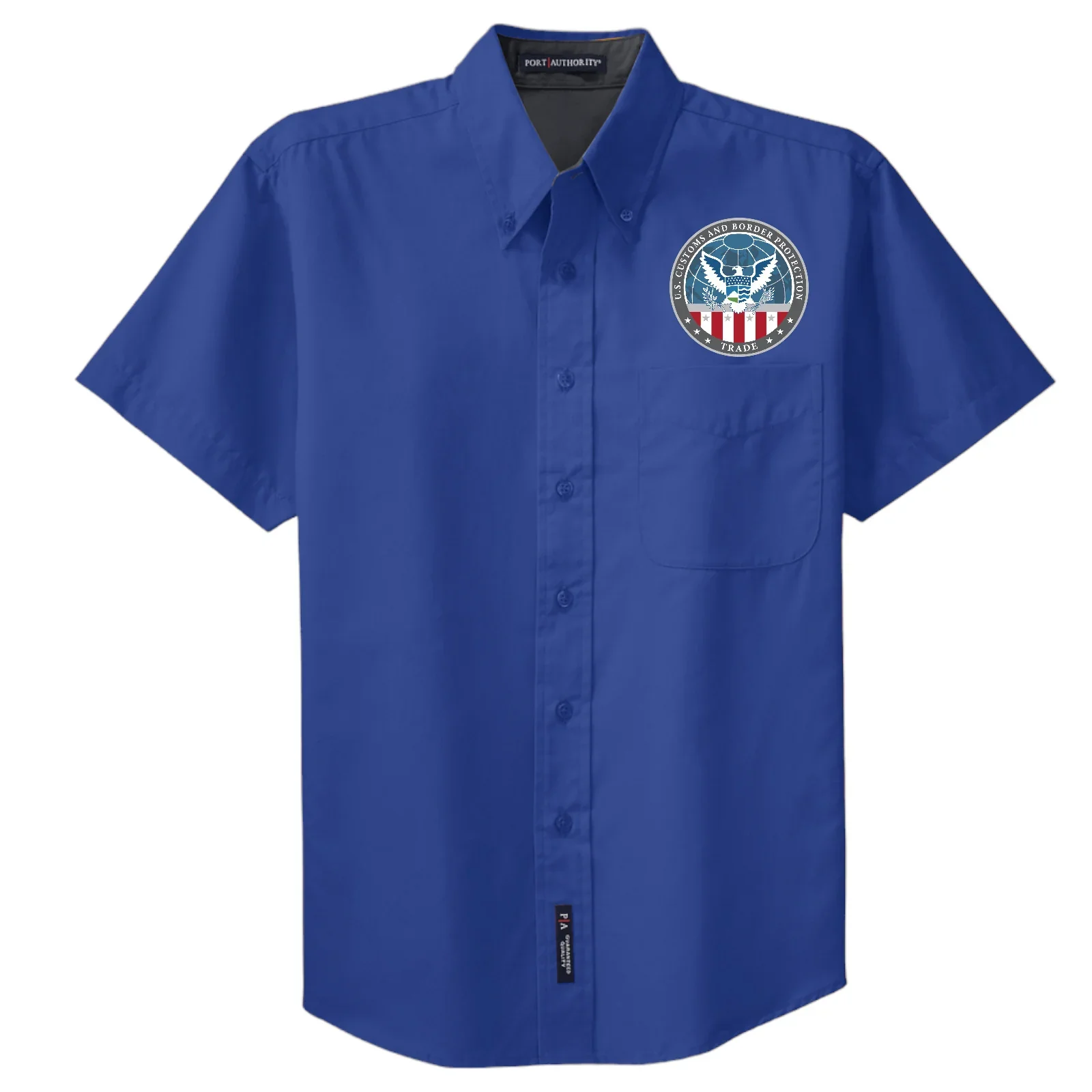 MEN'S CBP OFFICE OF TRADE SHORT SLEEVE TWILL BUTTON UP DRESS SHIRT-S508 - Image 13