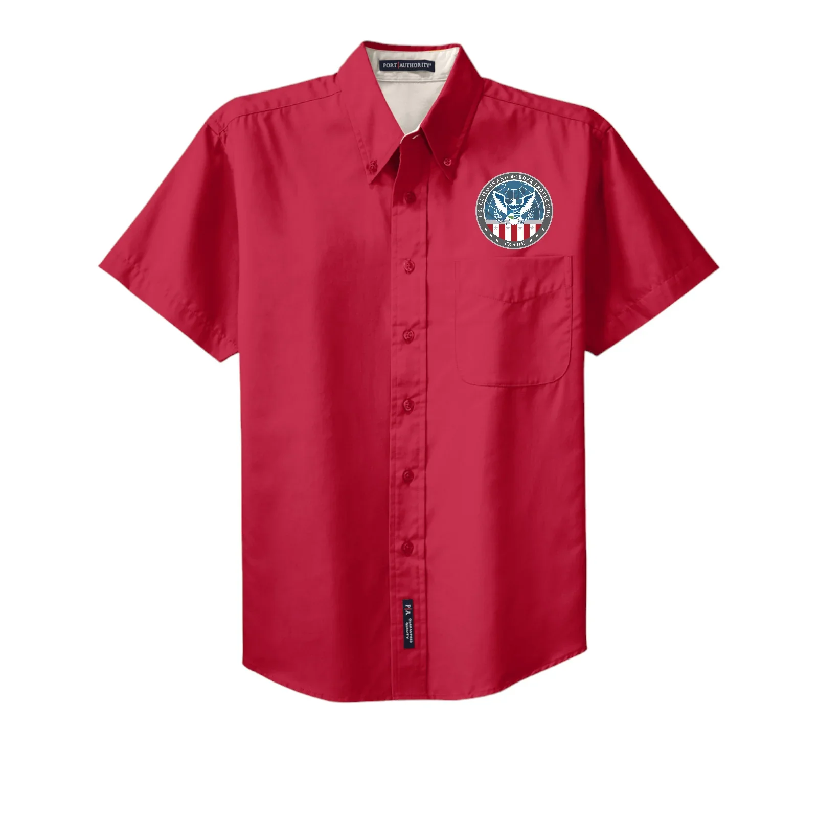MEN'S CBP OFFICE OF TRADE SHORT SLEEVE TWILL BUTTON UP DRESS SHIRT-S508 - Image 16