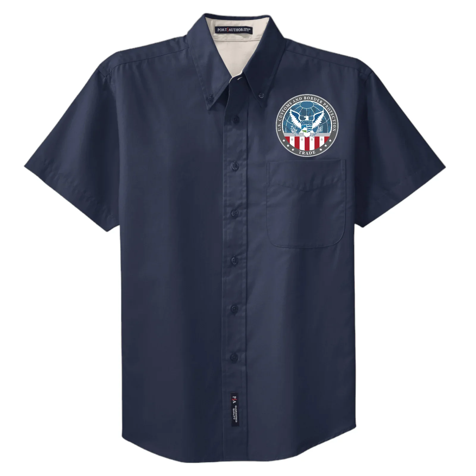 MEN'S CBP OFFICE OF TRADE SHORT SLEEVE TWILL BUTTON UP DRESS SHIRT-S508 - Image 18
