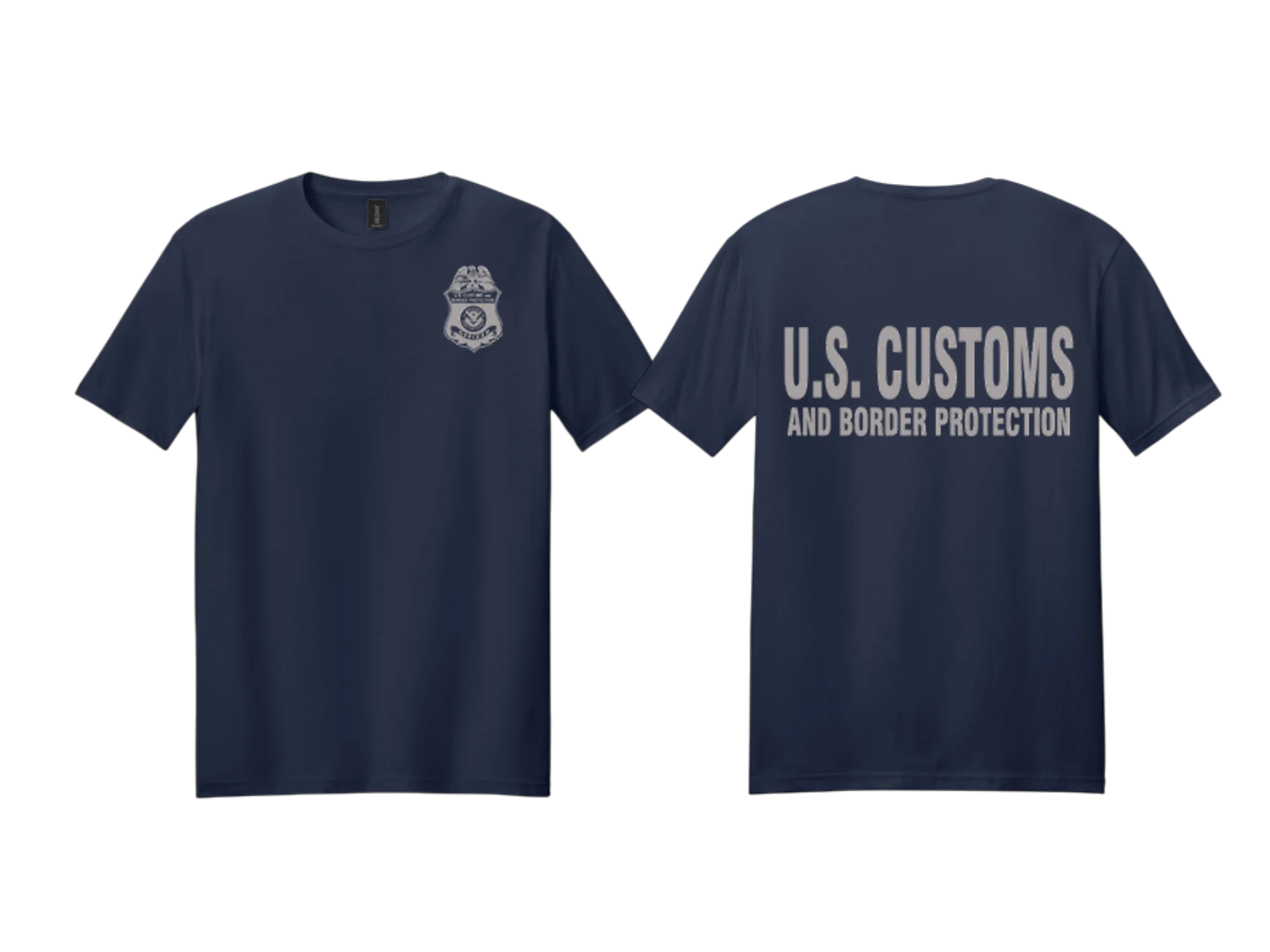 CBP OFFICER RAID GILDEN SOFTSTYLE T-SHIRT GREY INK-64000 - Image 10