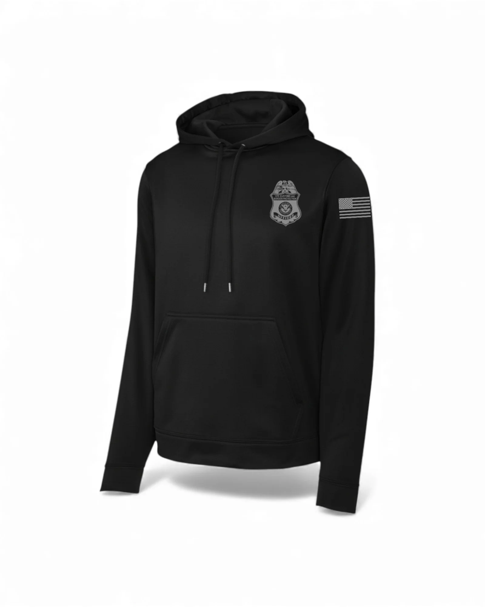 CBP OFFICER RAID WICKING SWEATSHIRT BLACK/GREY INK-F244 - Image 2