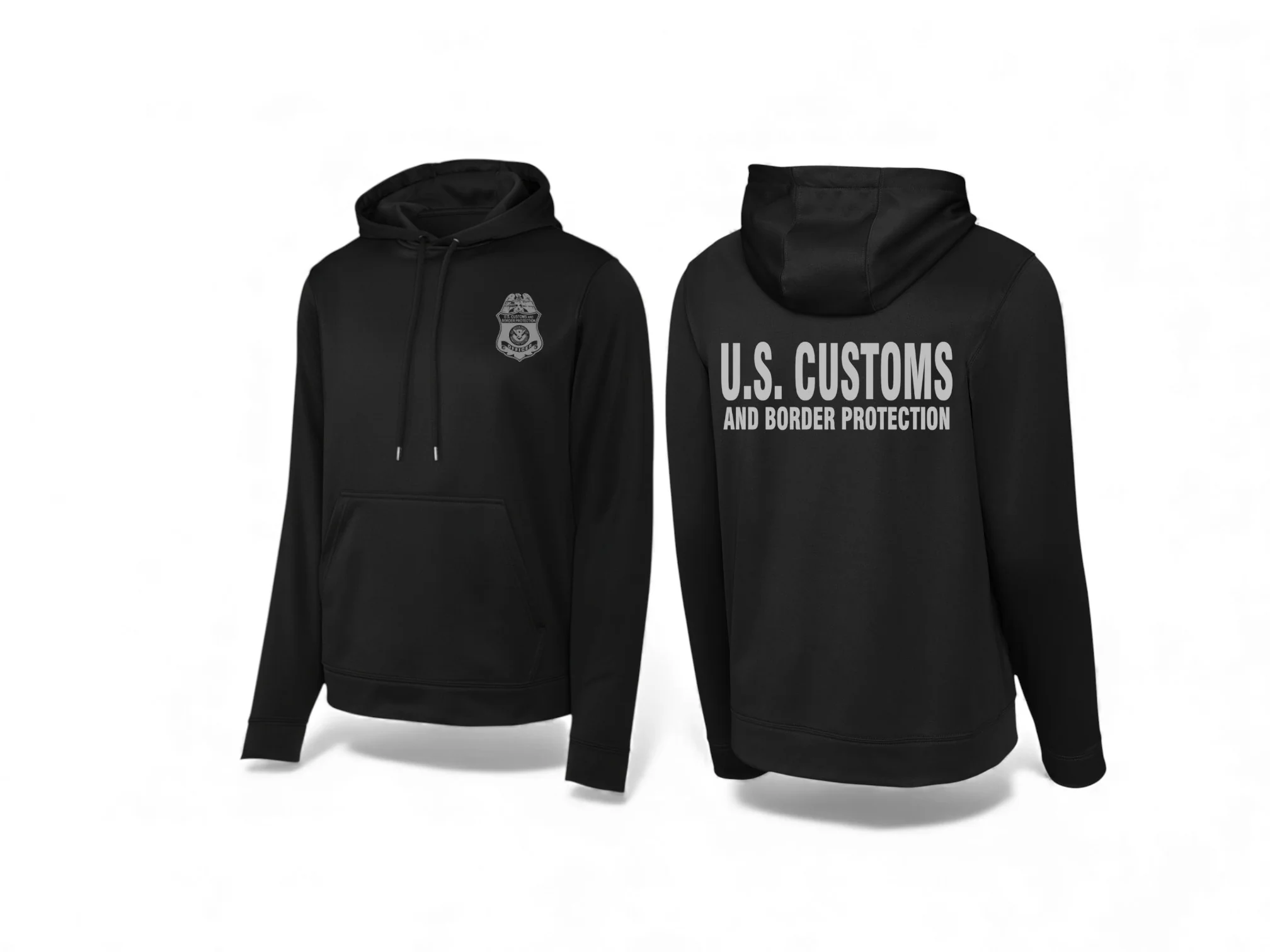 CBP OFFICER RAID WICKING SWEATSHIRT BLACK/GREY INK-F244 - Image 5