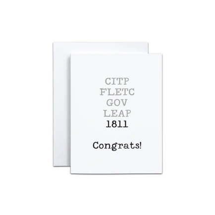 1811 Congrats Card