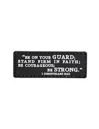 1 CORINTHIANS 16:13 MORALE PATCH