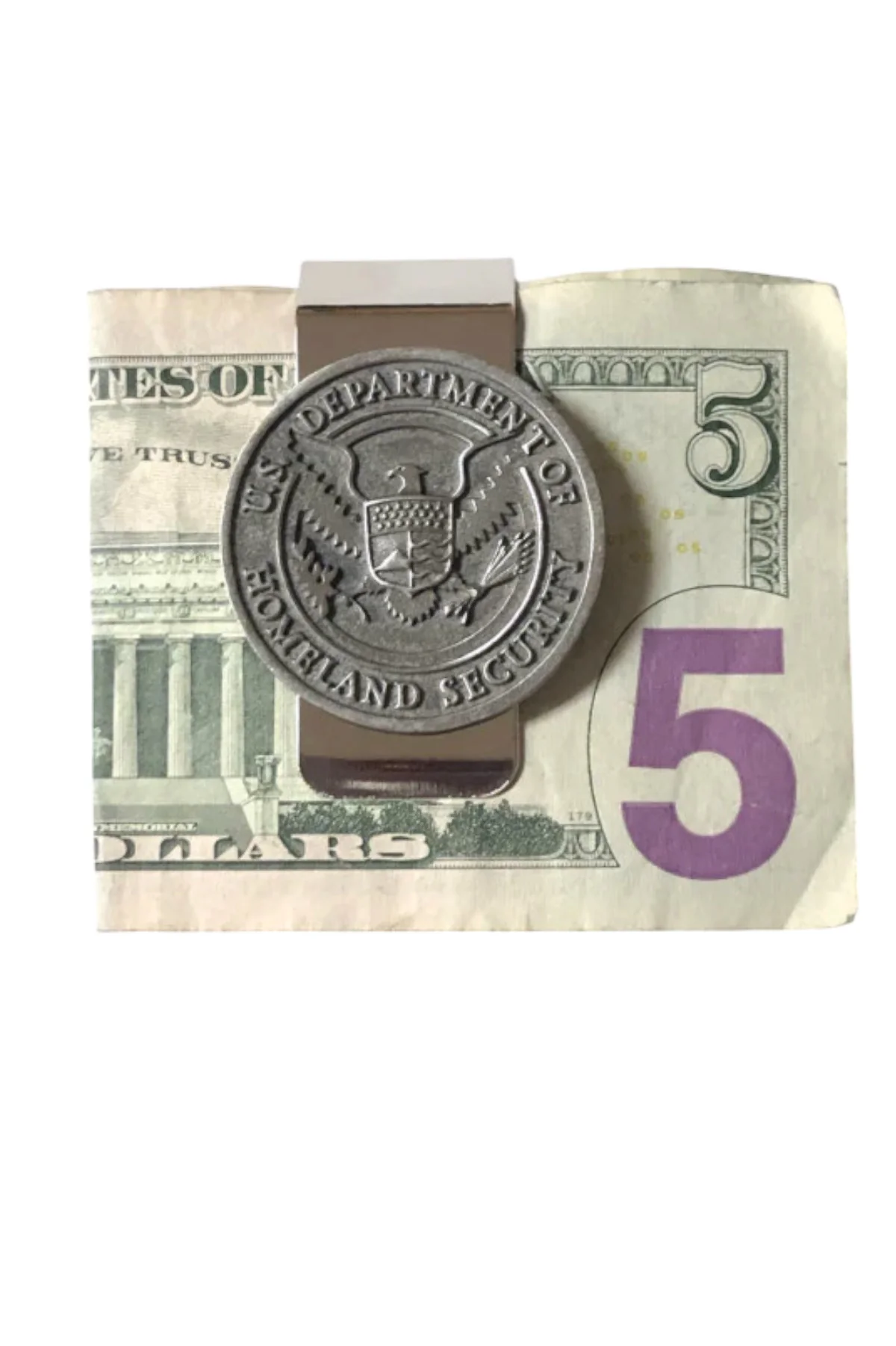 DHS SEAL PEWTER MONEY CLIP - Image 3