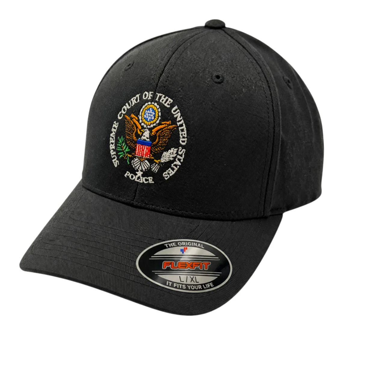 SUPREME COURT POLICE SEAL EMBROIDERED FLEXFIT HAT
