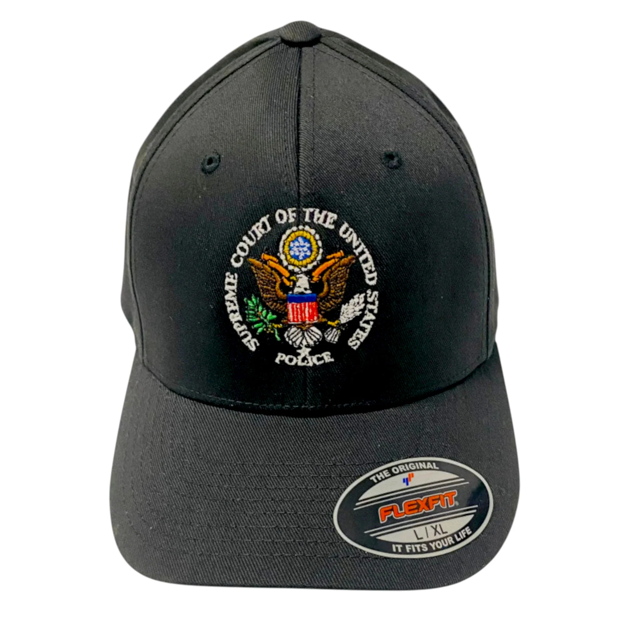 SUPREME COURT POLICE SEAL EMBROIDERED FLEXFIT HAT - Image 2