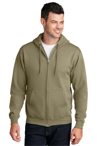 FULL ZIP HOODED SWEATSHIRT 50/50 FLEECE PC78ZH - Image 2