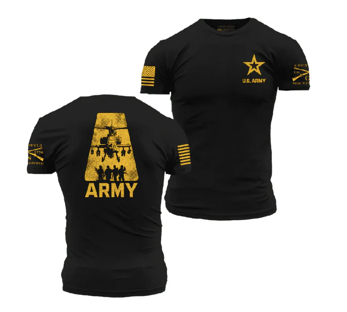 GRUNT STYLE ARMY A-TEAM T-SHIRT - BLACK