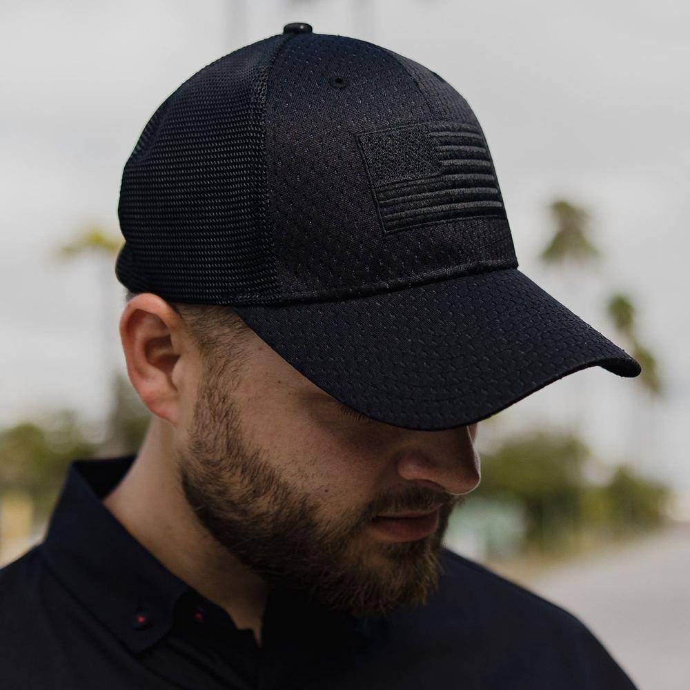 GRUNT STYLE BLACKOUT FLAG STRETCH FIT HAT GS4811 - Image 2