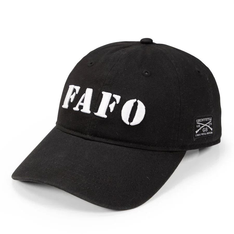 GRUNT STYLE FAFO DAD HAT- BLACK