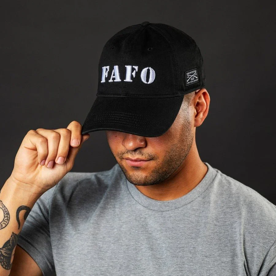 GRUNT STYLE FAFO DAD HAT- BLACK - Image 2