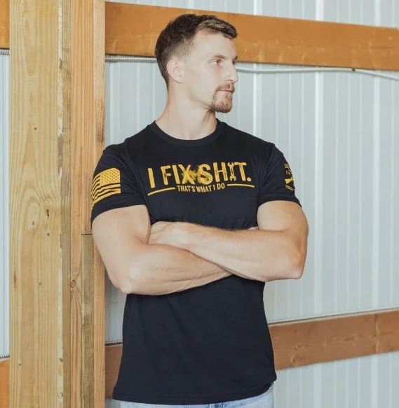 GRUNT STYLE I FIX SH*T T-SHIRT - Image 2