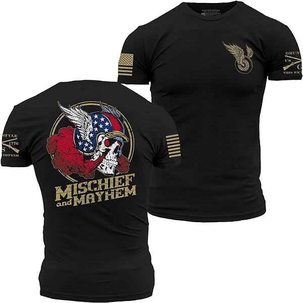 GRUNT STYLE MISCHIEF AND MAYHEM T-SHIRT - BLACK