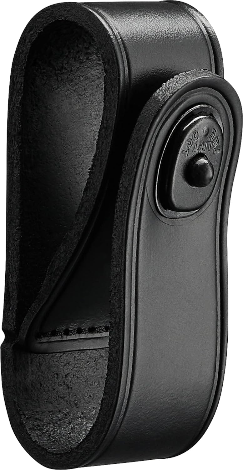 LEATHER HANDCUFF STRAP WITH BLACK SAFETY SNAP - Image 2