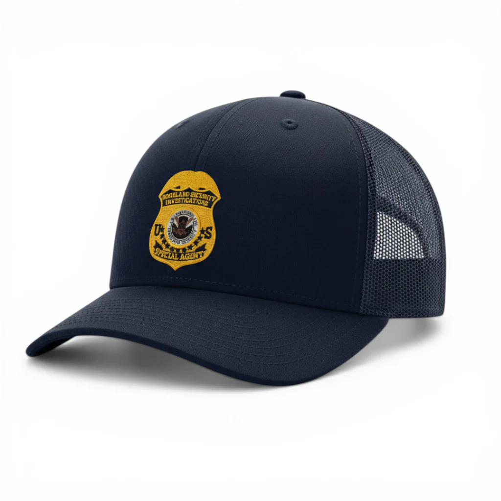 HSI SPECIAL AGENT BADGE ON RICHARDSON HAT 112