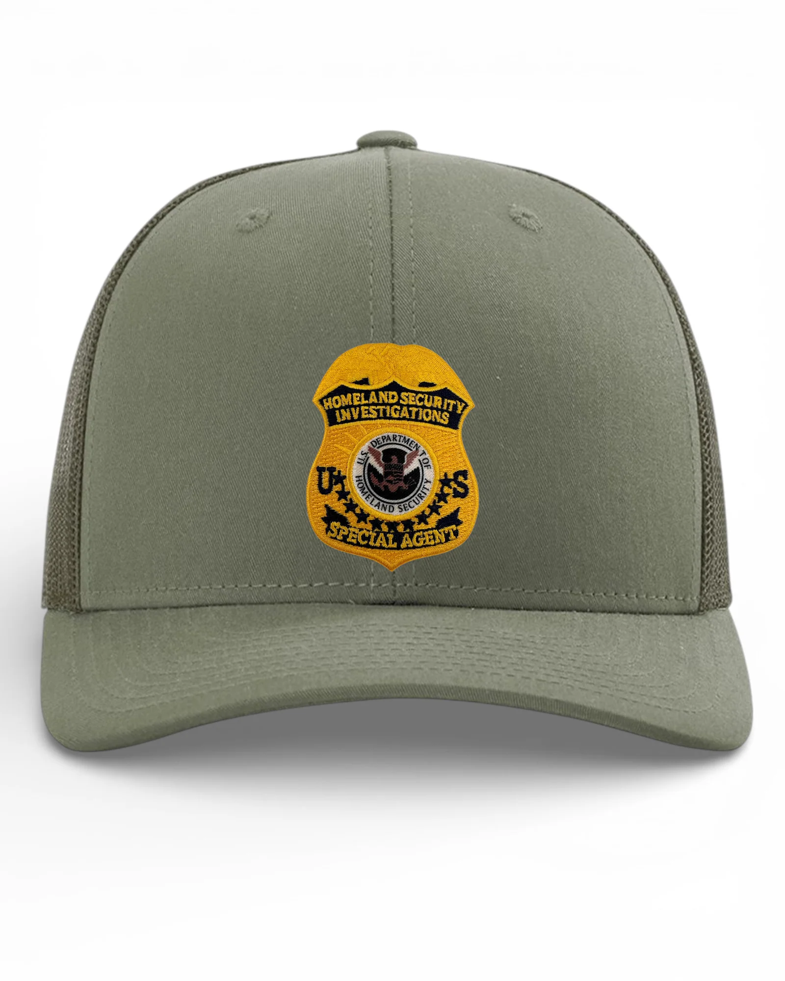 HSI SPECIAL AGENT BADGE ON RICHARDSON HAT 112 - Image 12