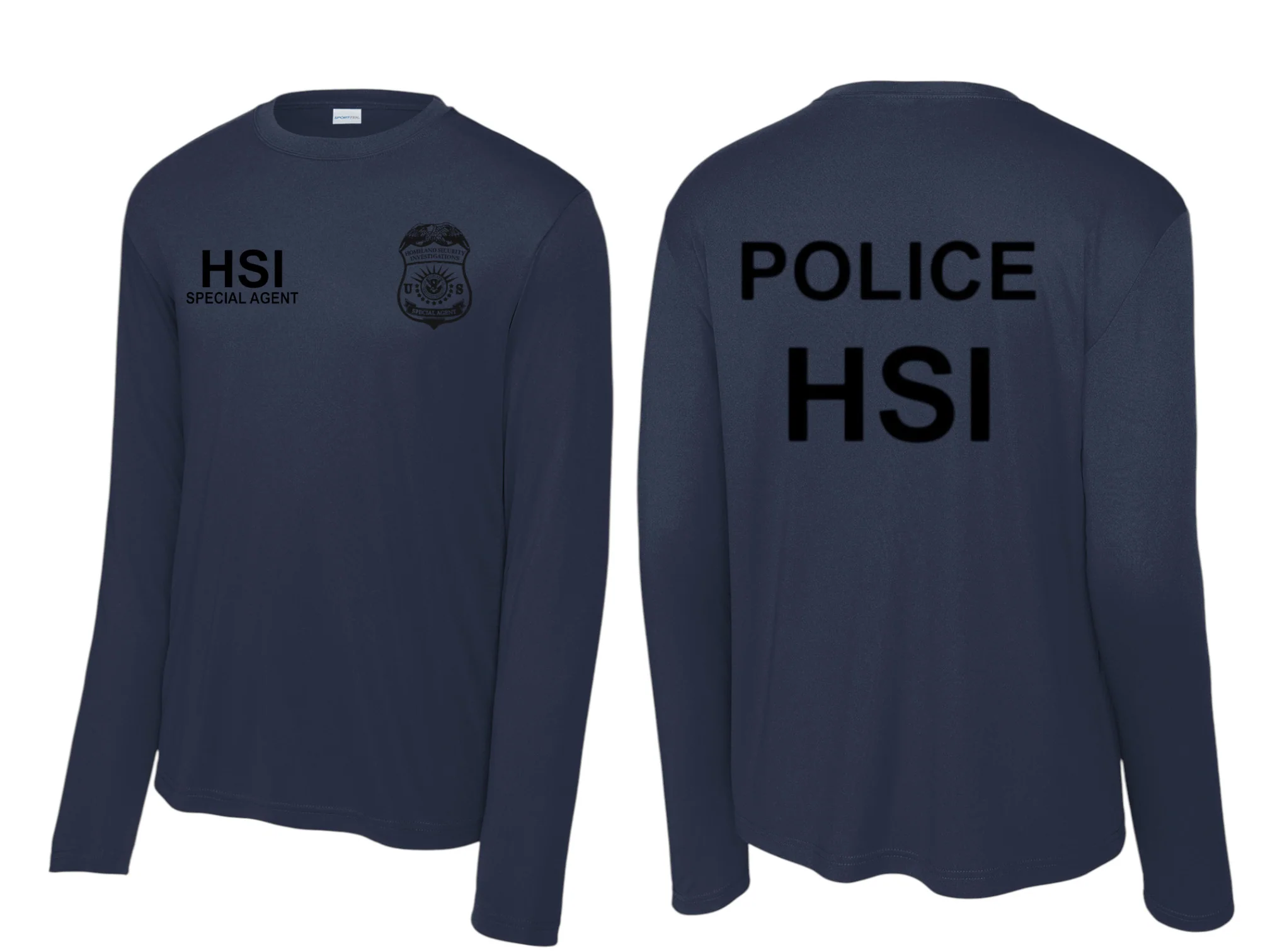 HSI SPECIAL AGENT LONGSLEEVE WICKING RAID TSHIRT-ST350LS - Image 4