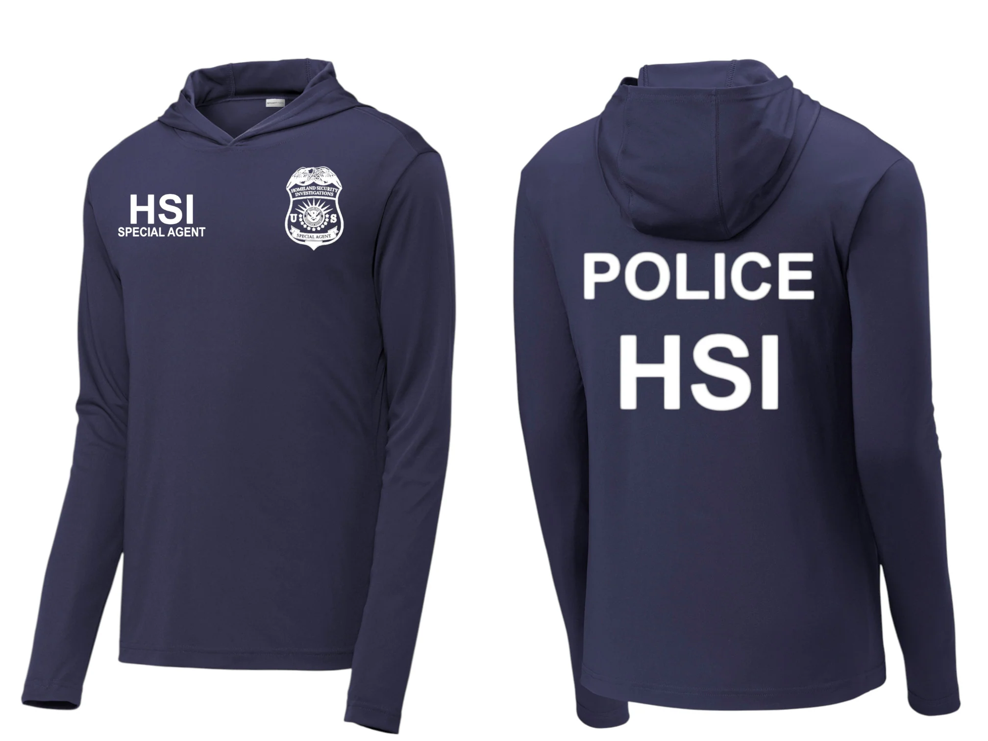 HSI SPECIAL AGENT RAID WICKING HOODED PULLOVER-ST358 - Image 2