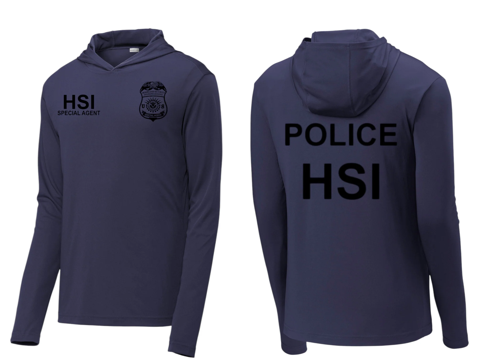 HSI SPECIAL AGENT RAID WICKING HOODED PULLOVER-ST358 - Image 4
