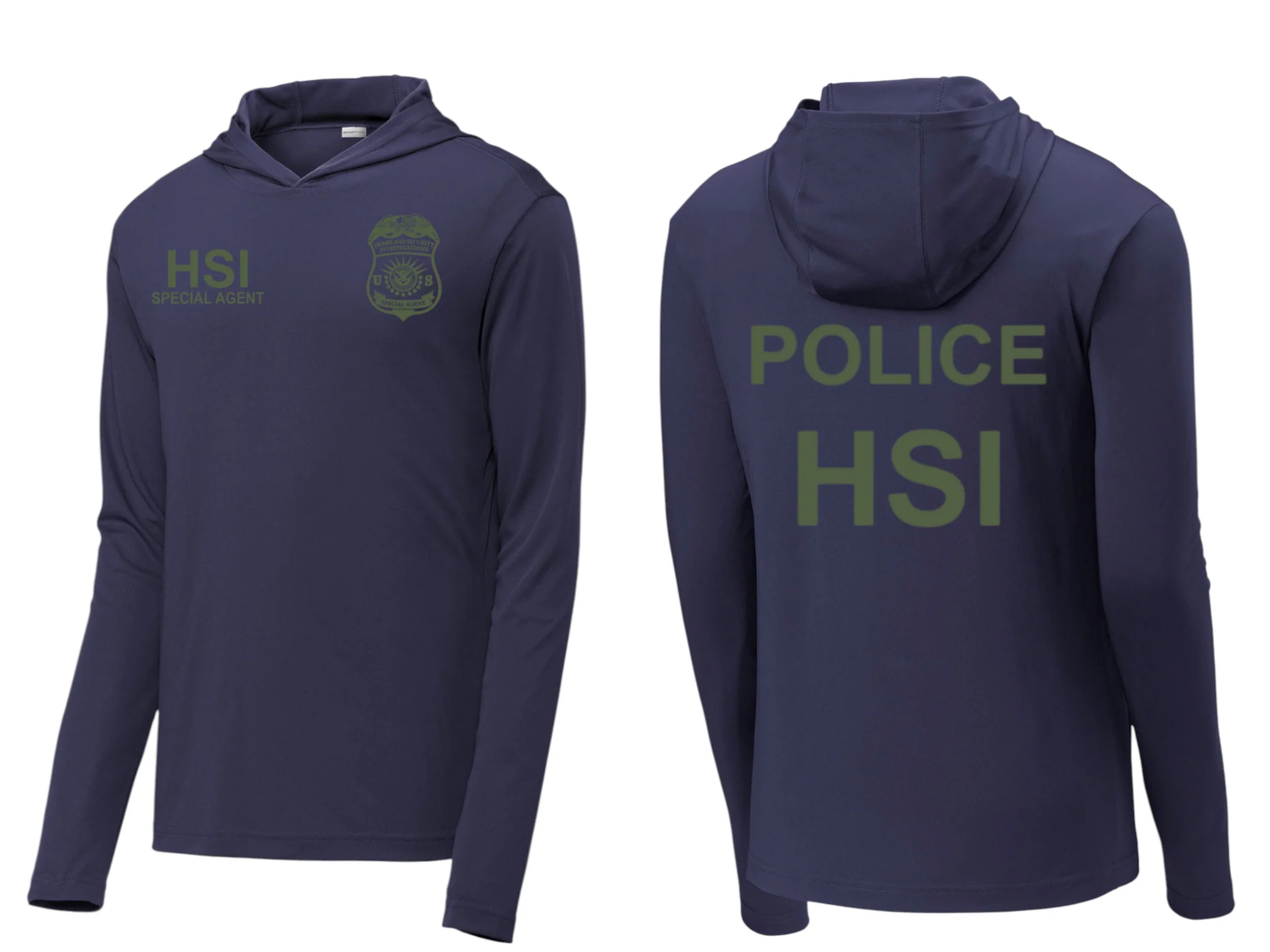 HSI SPECIAL AGENT RAID WICKING HOODED PULLOVER-ST358 - Image 5