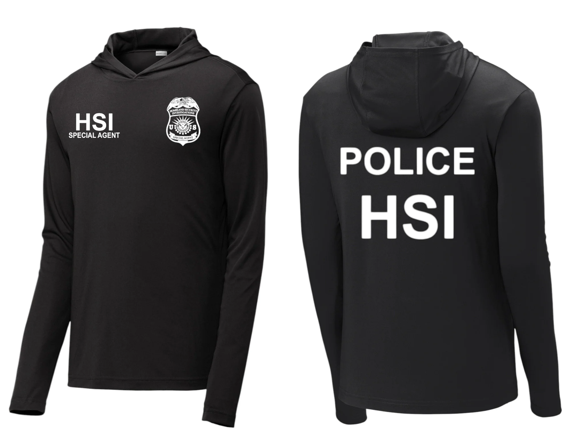 HSI SPECIAL AGENT RAID WICKING HOODED PULLOVER-ST358 - Image 6