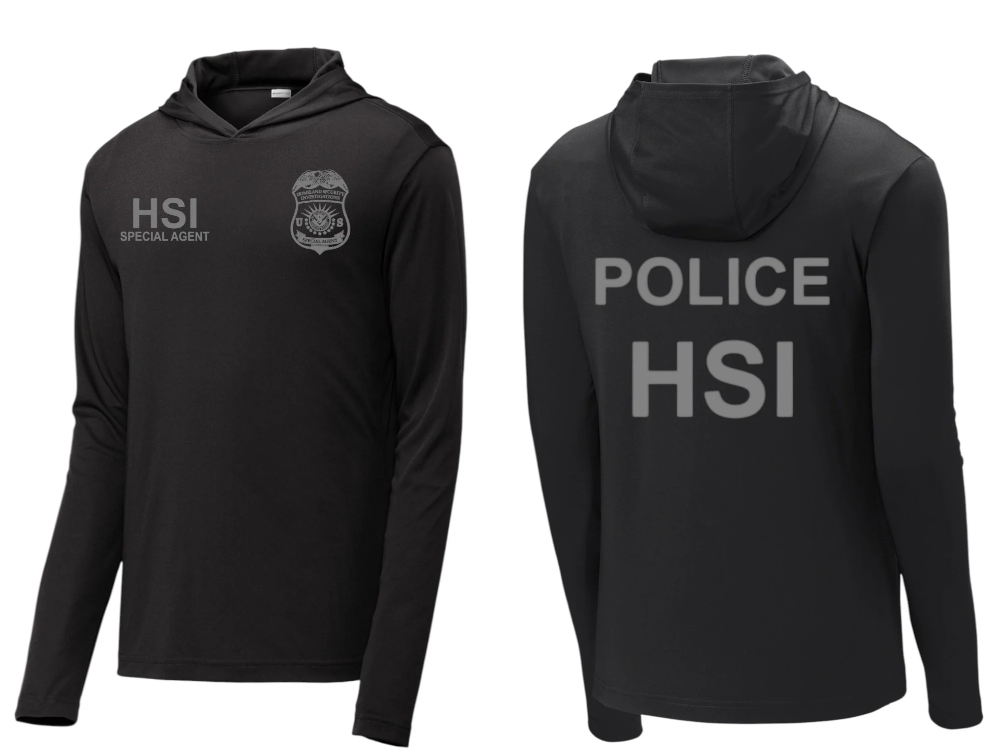 HSI SPECIAL AGENT RAID WICKING HOODED PULLOVER-ST358 - Image 7