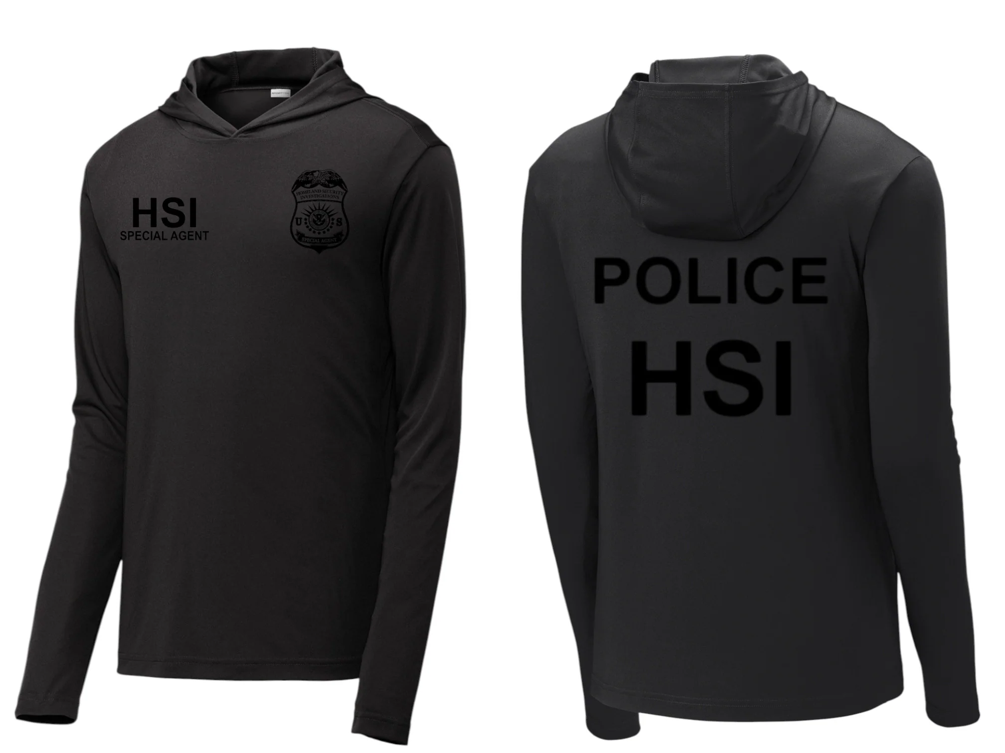 HSI SPECIAL AGENT RAID WICKING HOODED PULLOVER-ST358 - Image 8